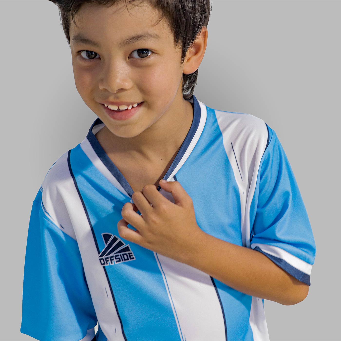 CAMFUTOFFSUBLIMRISCASVERT-1 Camisola Equipamento de Futebol Sublimado